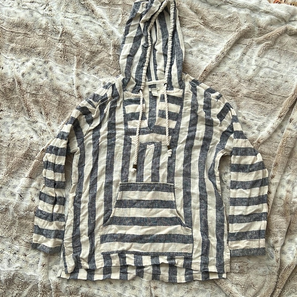 Forever 21 Baja Beach Striped Hoodie - excellent condition!